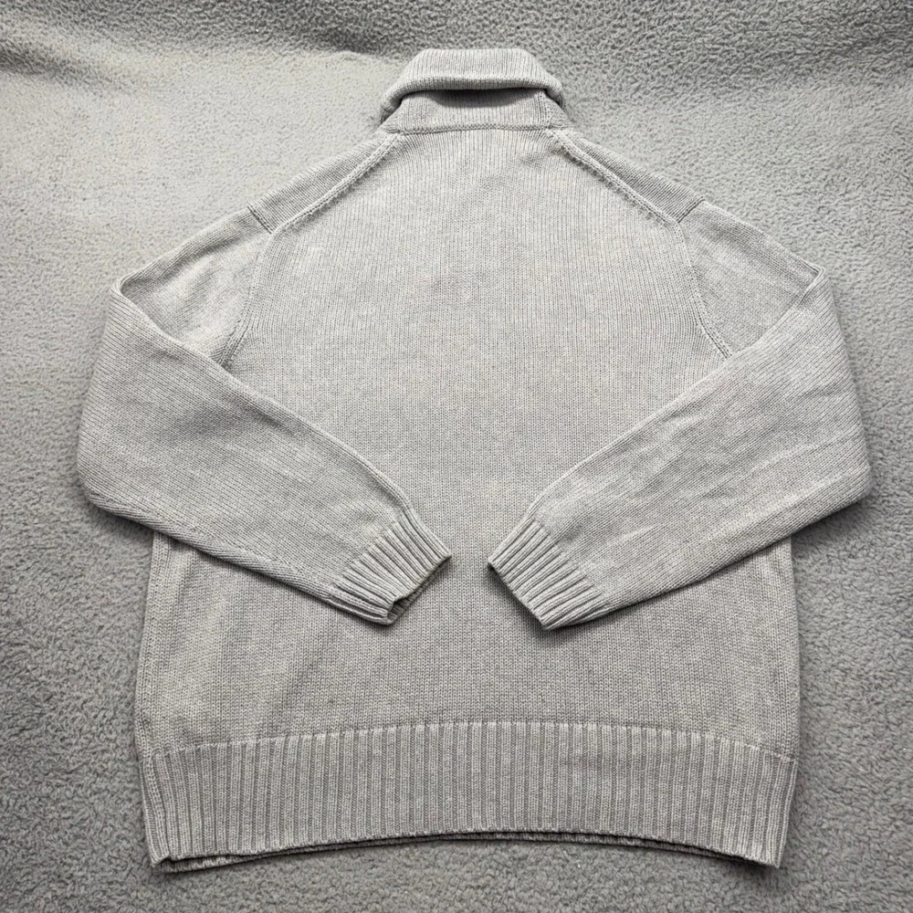 Polo Ralph Lauren Mens XXL Gray Shawl Collar Varsity Spellout Pullover Sweater